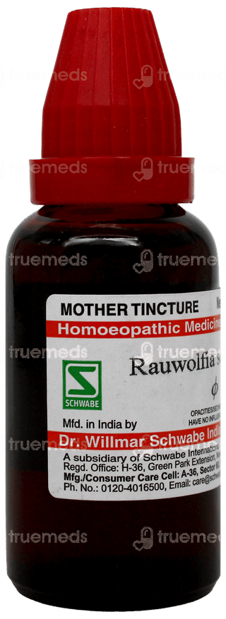 Dr Willmar Schwabe Rauwolfia Serpentina Q Mother Tincture 30ml